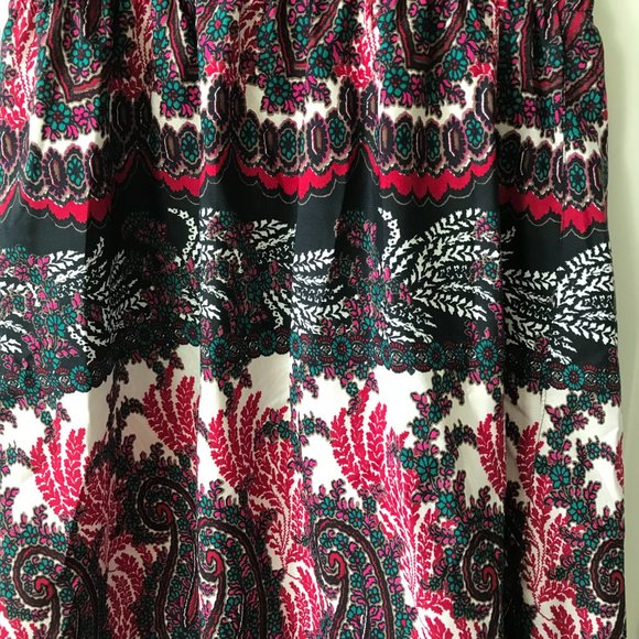 Roxy Black Pink Strapless Sundress - Picture 2 of 3